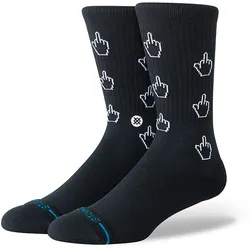 STANCE Unisex Socken - Cursor Crew, Crew Socken, Baumwollmischung Schwarz/Weiß / 43-46