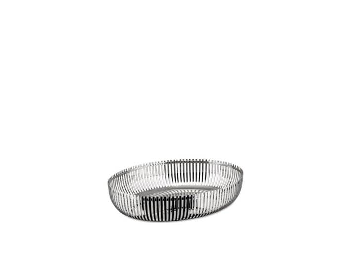Alessi PCH06/26 - Design Coupe à Fruits Ovale\, Acier Inoxydable 18/10\, 26 cm