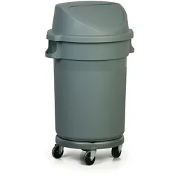 Mobiler plastik Behälter, mit Deckel, 80 l