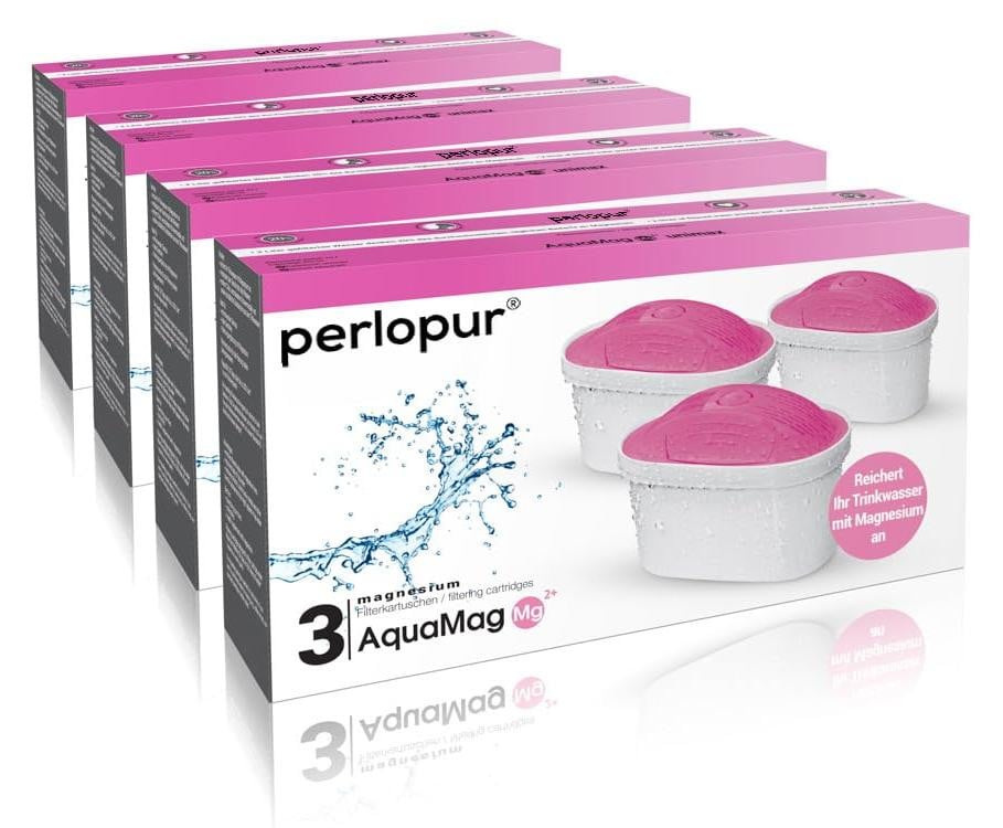 Dripio Waterfilterpatronen met magnesium, 12 stuks, geschikt voor Brita Maxtra