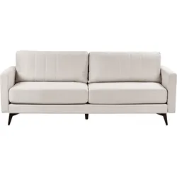 3-SITZER-SOFA Stoff Hellbeige Mala