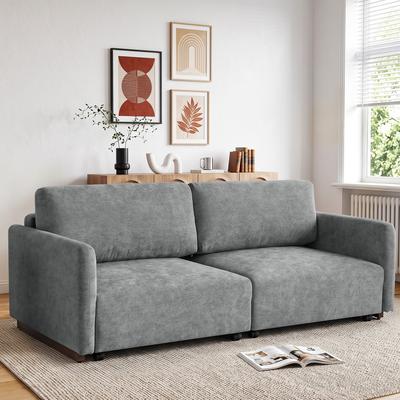 Lumibee Oversized Chenille Sleeper Sofa Convertible Bed