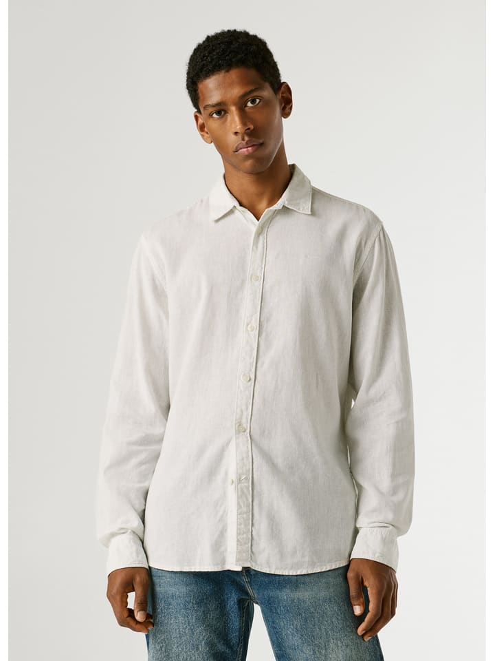Pepe Jeans Hemd "Payon" - Regular fit - in Weiß - S