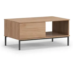 COUCHTISCH Queba 1S Hellbraun 100/47/60 cm – Sofatisch hellbraun Holzoptik