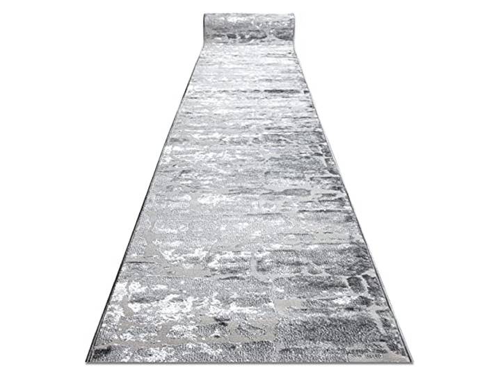 rugsx Modernen Preiswert Läufer MEFE, Läufer Strukturell - Zwei Ebenen aus Vlies dunkelgrau 70x170 cm