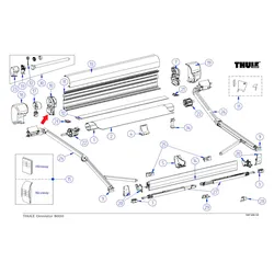 Thule Endplatte  (links) passend zu Omnistor 8000
