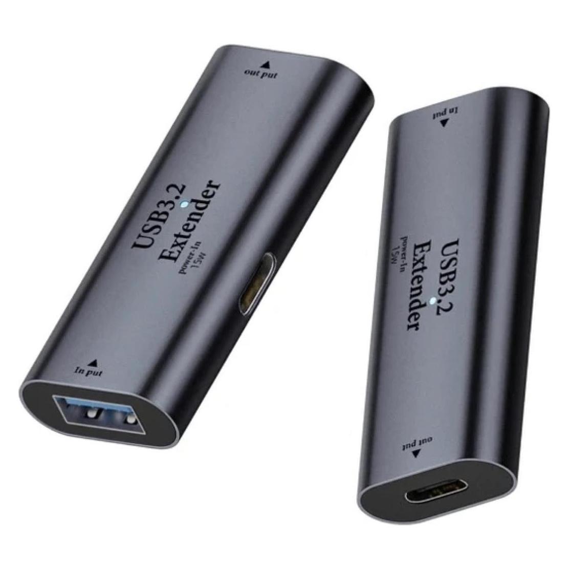 PowerGuard USB-A 3.2 zu USB-C 3.2 Kupplung Buchse Extender Adapter (00033867)