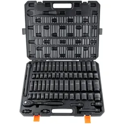 VEVOR Schlagschrauber-Set, 65-teilig, 6-Punkt-1,27-cm-Antrieb, Bit-Ratschen-Werkzeugset-Koffer