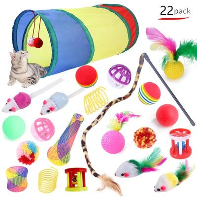 Uplift Picks Kitten Toy Variety Pack For Chase Scratch And Bell Play 24 Packs