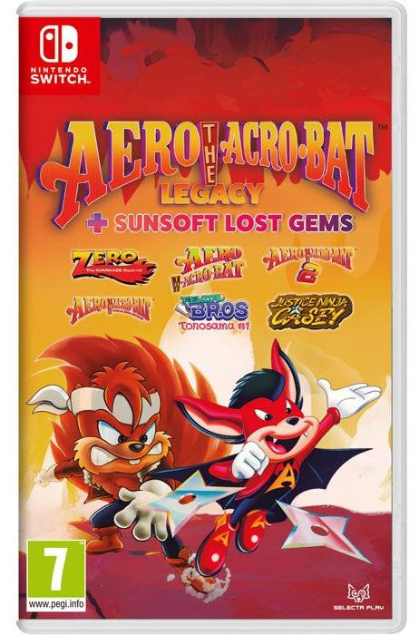 Nintendo Switch Aero The Acro-Bat Legacy + Sunsoft Lost Gems