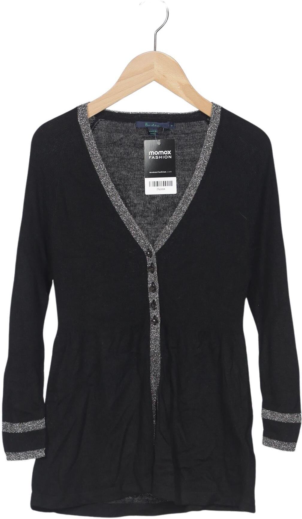 Boden Damen Strickjacke, Schwarz, Gr. M (US 8), Viskose / Baumwolle / Synthetik / Angorawolle - Second Hand
