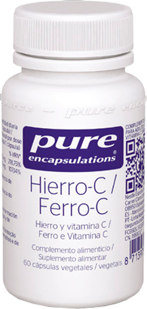 Pure Encapsulations Ferro-C 60 cápsulas