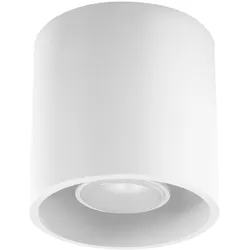 Aufbauleuchte GU10 Aufbaustrahler Aufputz Lampe Decke Aufbauspot weiß, Aluminium, DxH 10x10 cm