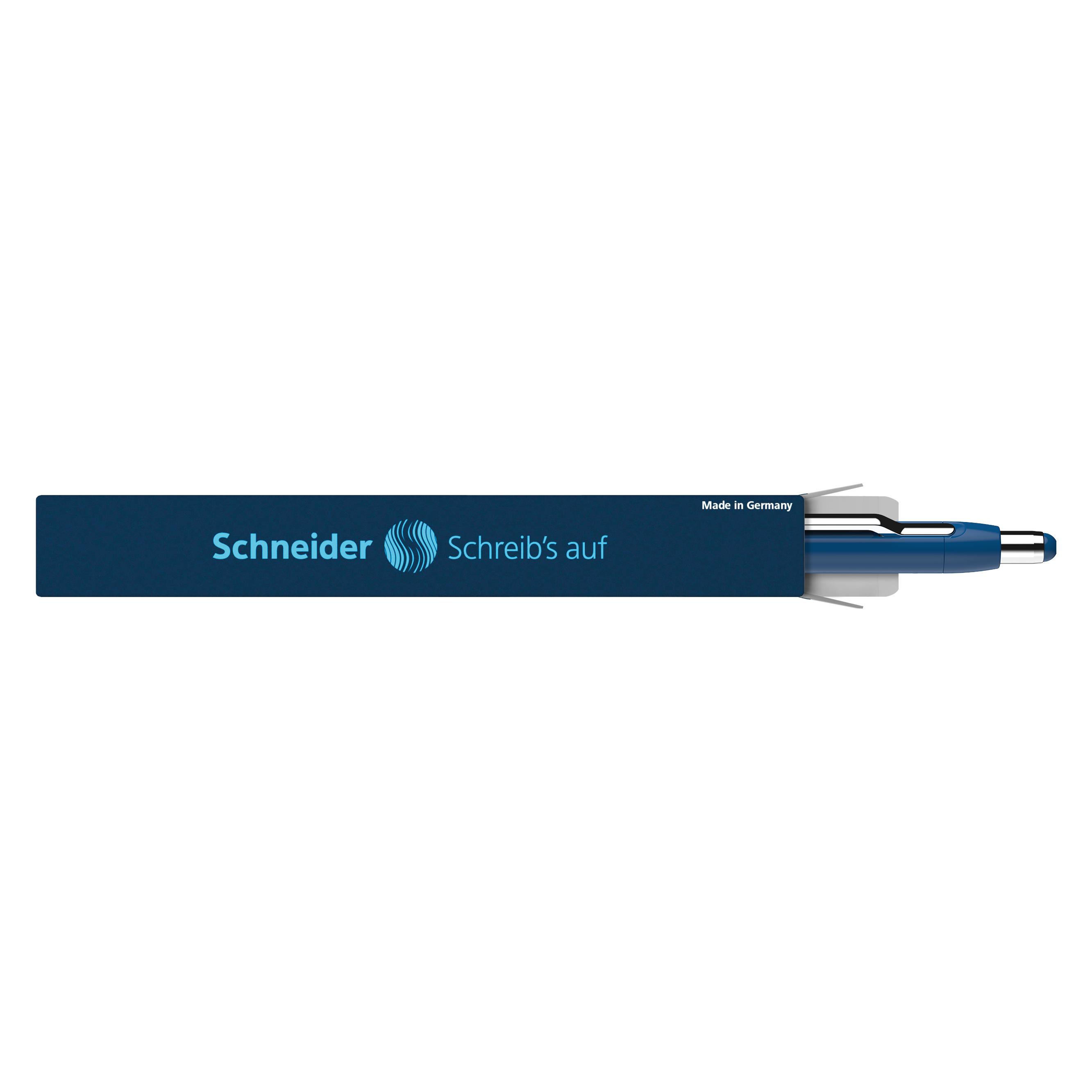 Schneider 138613 Epsilon Druckkugelschreiber (Strichstärke XB, Schreibfarbe: blau, dokumentenechte M (1x) (138613)