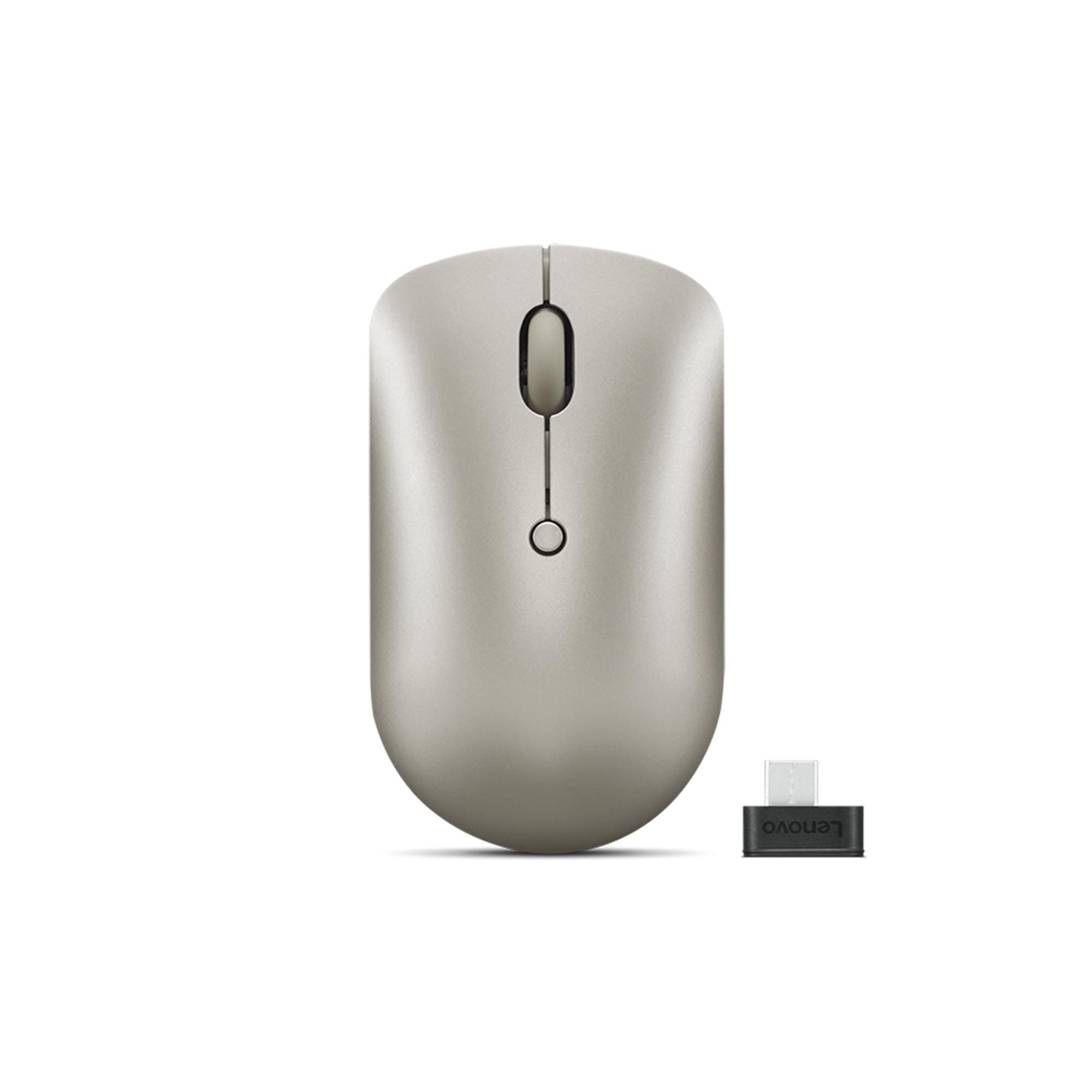 Lenovo 540 Compact Maus Sand kabellos (Funk) für Links- & Rechtshänder