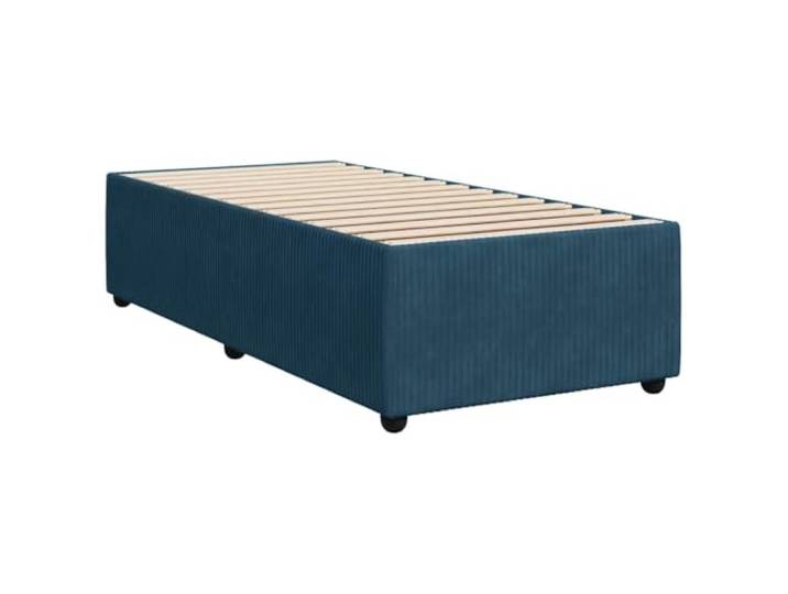 vidaXL Bettgestell Blau 100x200 cm Samt