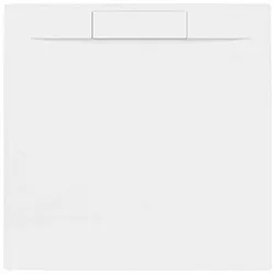 SAT Fusion Duschwanne quadratisch 100x100 cm gegossener Marmor SATFU100100BL
