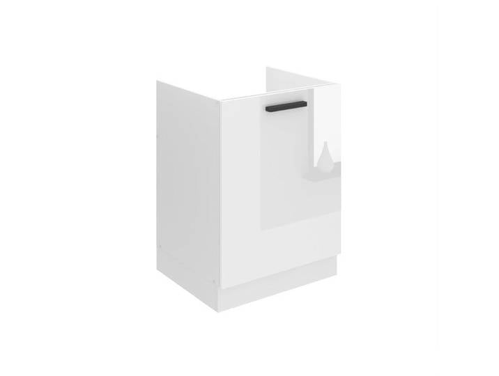 Meuble de Cuisine - BELINI - SDZ - 51 6x60x82 cm - Blanc Brillant - Meuble Sous Évier