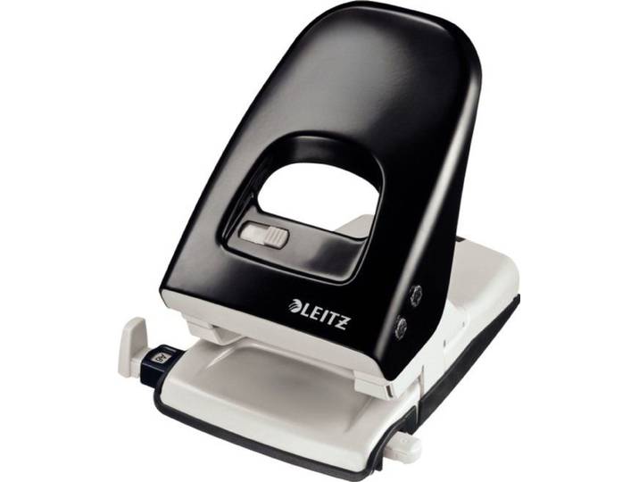 Leitz Bureau Perforator - Perforeert tot 40 vel - Extra handgreep - Zwart
