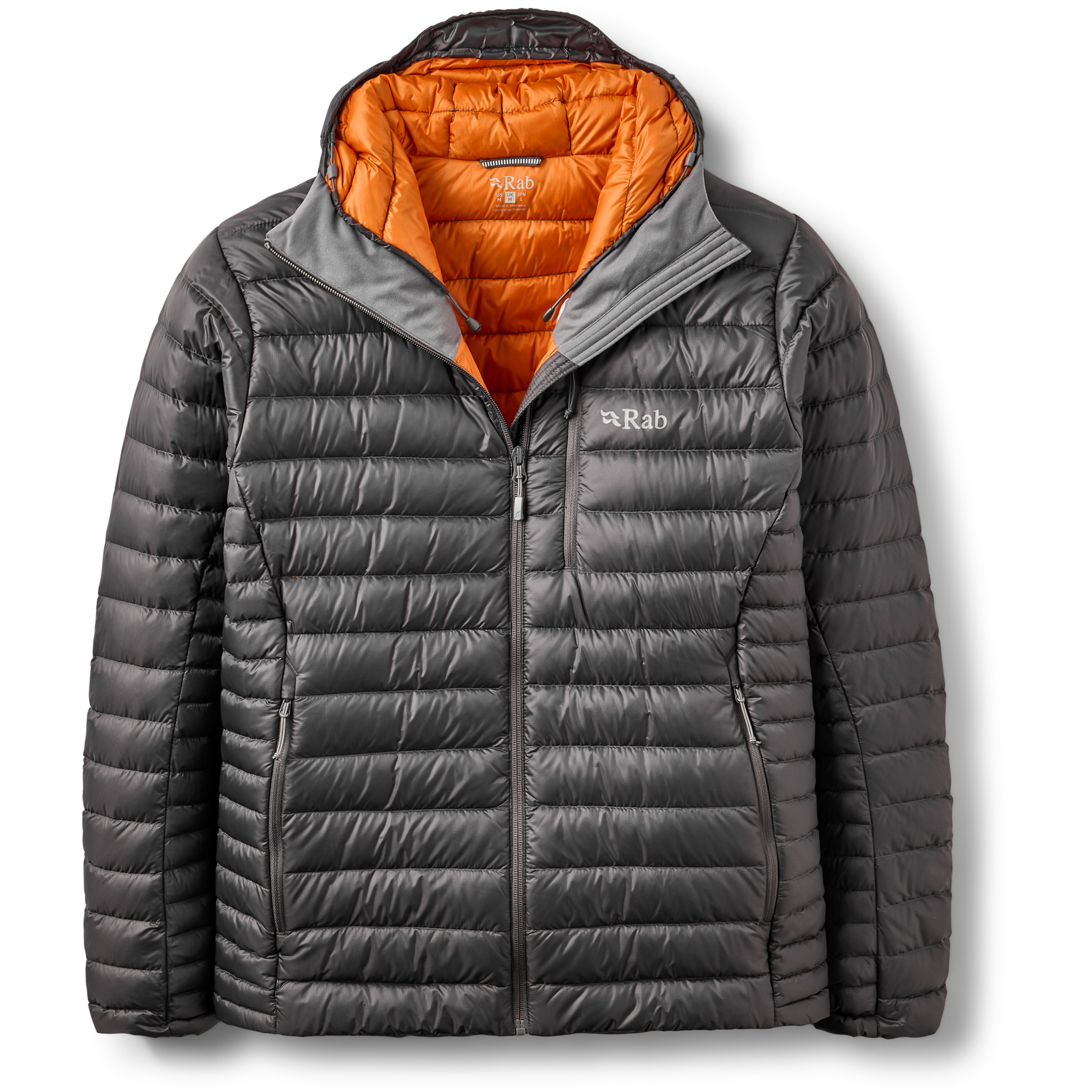 Rab Microlight Alpine Hoody Herren Isolationsjacke grau Größe XXL Bergsteigen | Alpinklettern Wasserabweisend Wasserabweisend