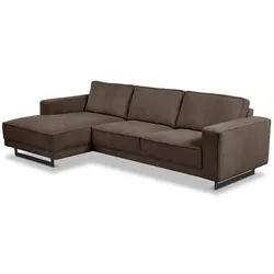 Ecksofa Sarno Cord Braun