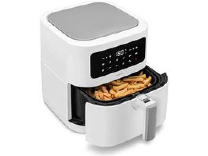 Air Fryer XL 5 3 L 2150 W 9 Programmes Écran Tactile LED Friteuse Sans Huile Cuisson Rapide Blanc