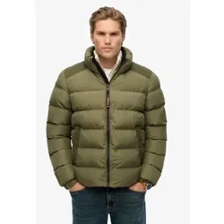 Superdry für Herren. M5012287A Grüne gesteppte Sportjacke (S), Lässig, Polyester