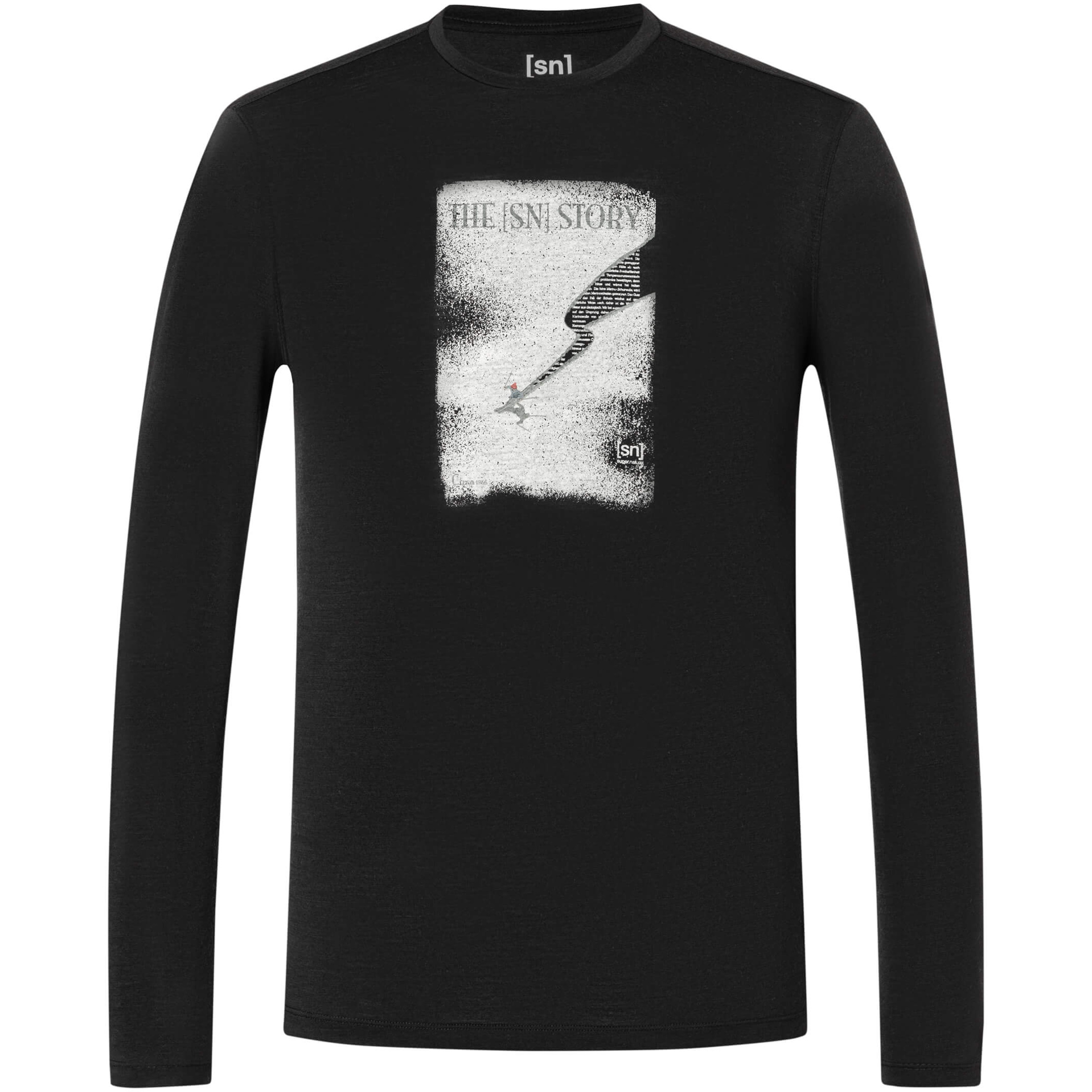Super.Natural The Sn Story Herren Longsleeves schwarz Größe XXL Hautfreundlich Merinowolle