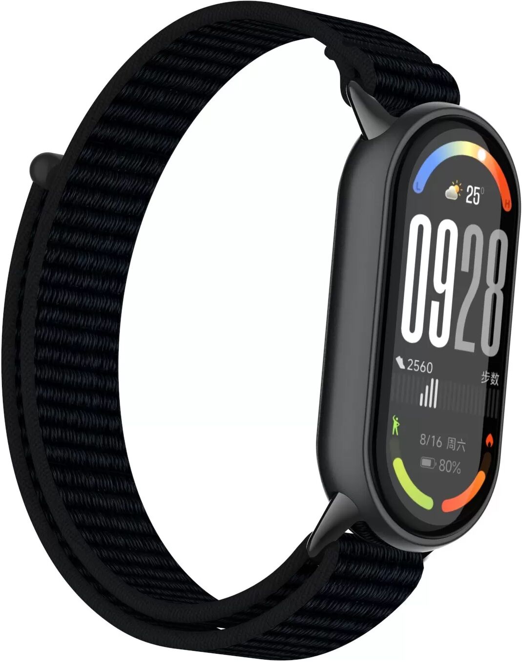 INF Nylon Armband für Xiaomi 10/9/8: Komfort, Stil & Vielseitigkeit Schwarz