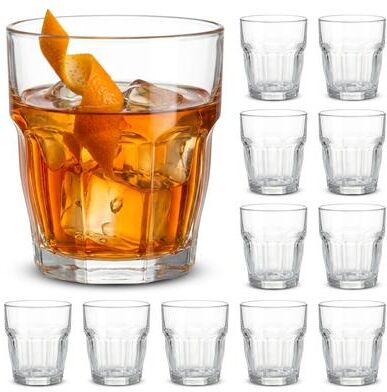 Bormioli Rocco Rock Bar Tempered Glasses Clear Stackable & Dishwasher Safe Set of 12
