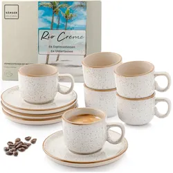 Sänger, Tasse, Espressotassen Set Rio Creme (80 ml, 12x)