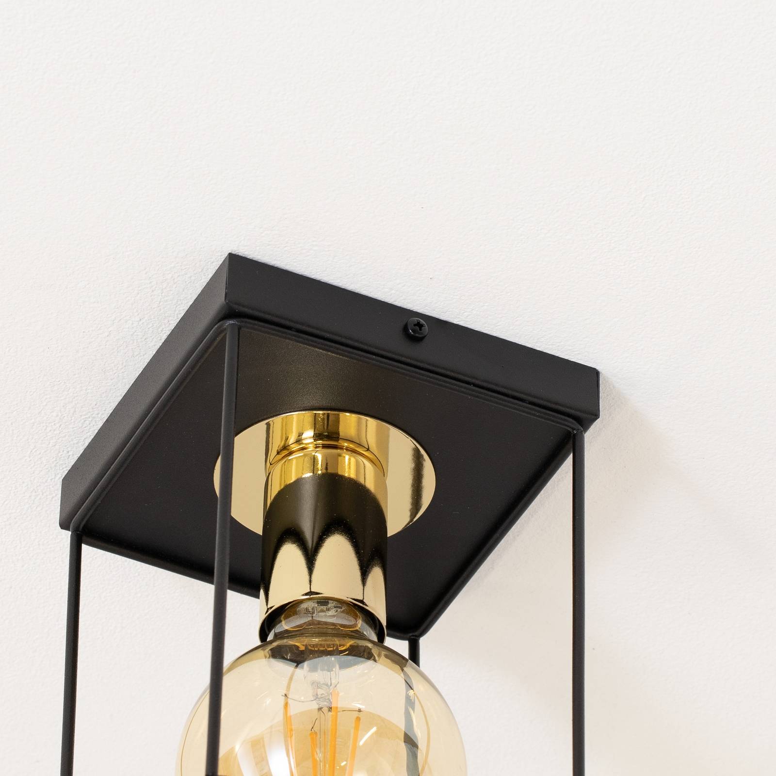 Deckenlampe Vox SIGMA, dimmbar, schwarz, für Wohn- / Esszimmer, Metall, Modern, Deckenlampe