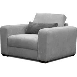 SESSEL OLI in Cordstoff hellgrau