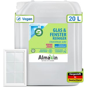 AlmaWin Glasreiniger Glas&Fenster, gebrauchsfertig, Kanister 20 Liter