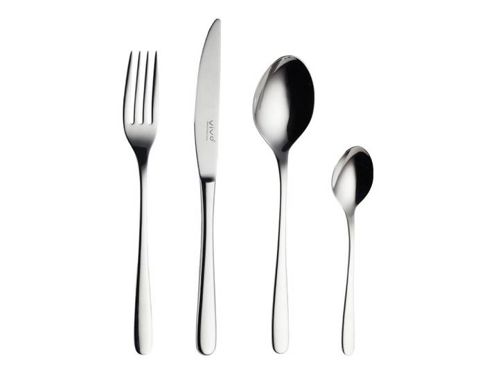 vivo Villeroy & Boch Group Tafelbesteck New Fresh Basic silber 24-tlg., Silberfarben, Metall, Besteck, Besteck-Sets