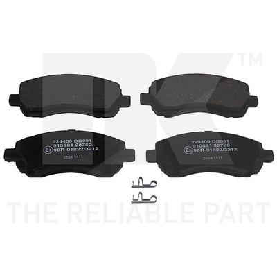 Nk Bremsbelagsatz Vorderachse [Hersteller-Nr. 224409] für Subaru
