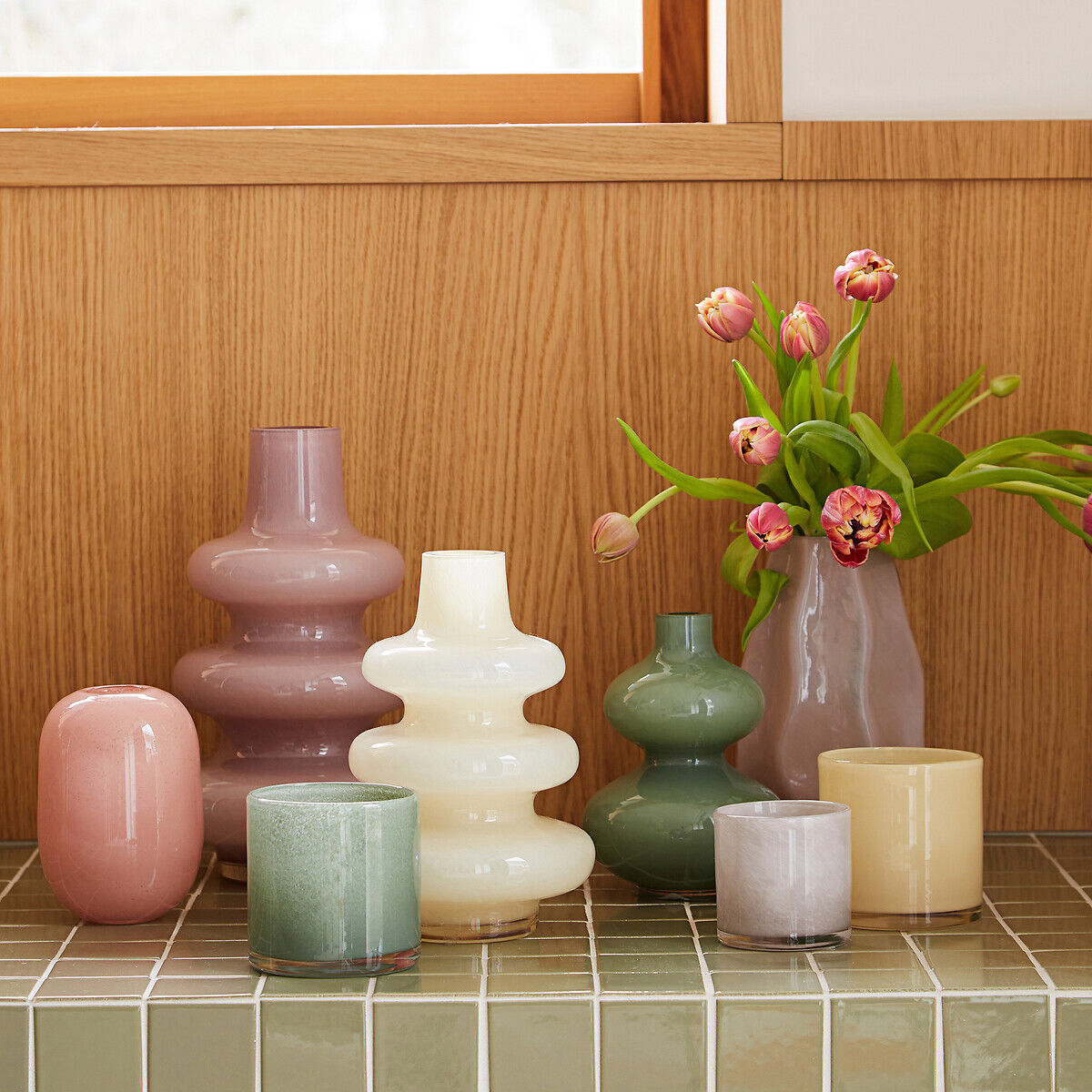 LA REDOUTE INTERIEURS Vase en verre H18 cm, Olia
