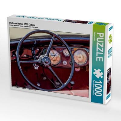 CALVENDO Puzzle Oldtimer Hansa 1700 Cabrio | 1000 Teile Lege-Größe 64x48cm Foto-Puzzle für glückliche Stunden