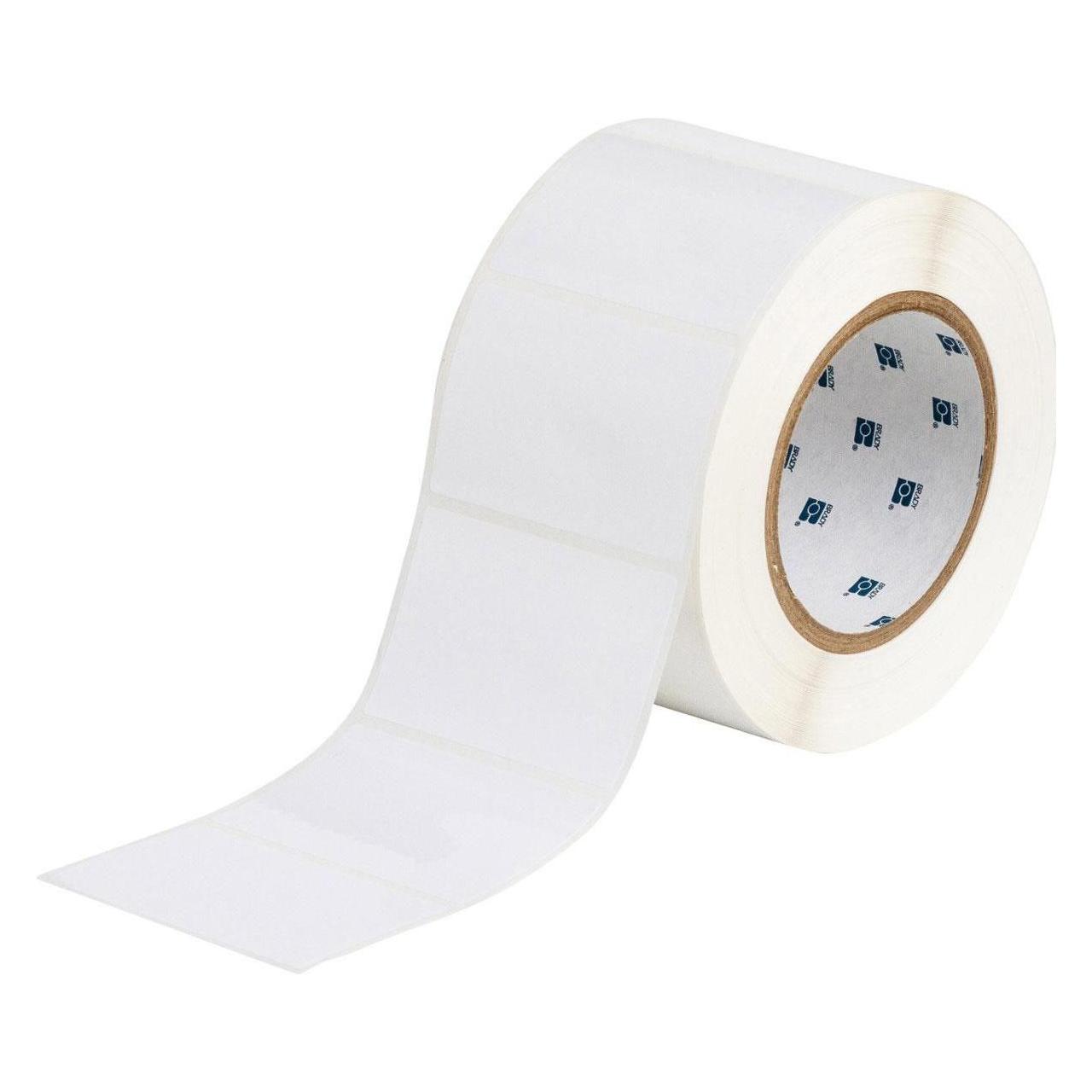 Brady THT-19-533-1, wiederablösbarer Polyester, Weiss, glänzend, 76.20 x 50.80 mm (1000 E.) (THT-19-533-1)