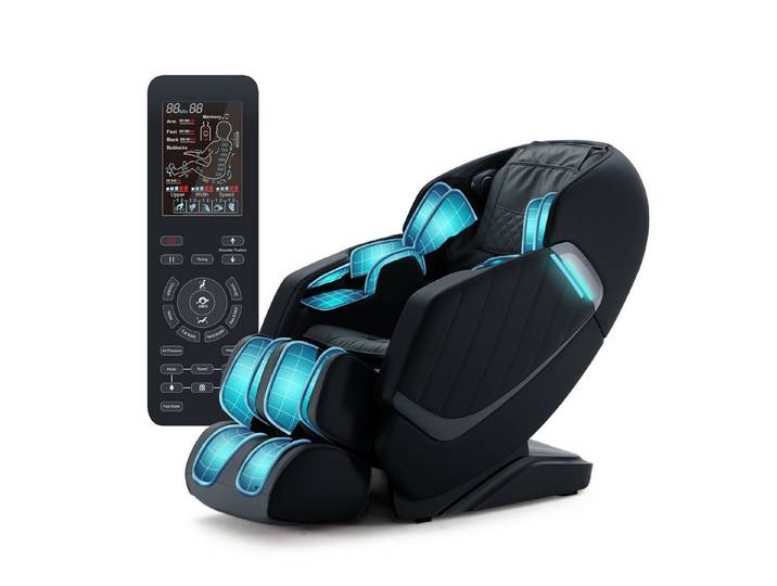 HealthRelife Massagesessel mit Zero-Gravity, 3D Shiatsu, Körperscan, SL-Schiene, beheizbarer (1-St), mit Relaxfunktion