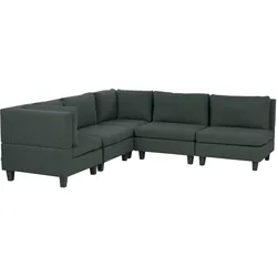 ECKFSOFA Modul 5-Sitzer rechtsseitig Dunkelgrün Stoff Unstad