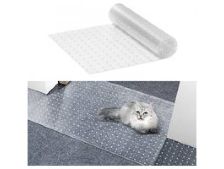 VEVOR Teppichschutz für Haustiere, 38,1 x 1,22 m, kratzfester PVC-Katzenteppichschutz für den Türrahmen, rutschfeste Katzenkratzschutzmatte, leicht zuschneidbarer Kunststoff-Teppichkratzstopper
