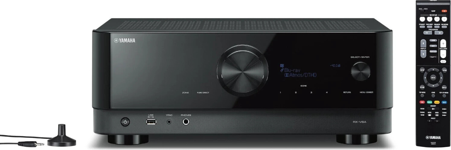 Yamaha RX-V6A Receiver, zwart