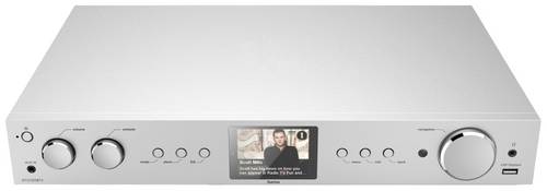 Hama DIT2105SBTX Tischradio Internet, DAB+, DAB, FM Bluetooth, USB, WLAN, Internetradio Silber