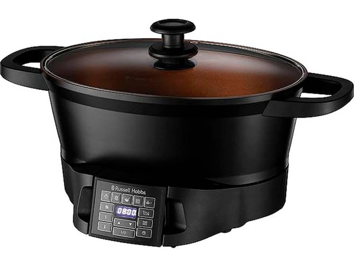 RUSSELL HOBBS Multikocher 28270-56 , schwarz, B:49cm H:29cm T:8cm, Küchenmaschinen, 6,5 l,digitales Display, 8 Kochfunktionen, Spülmaschinengeeignet, Multikocher