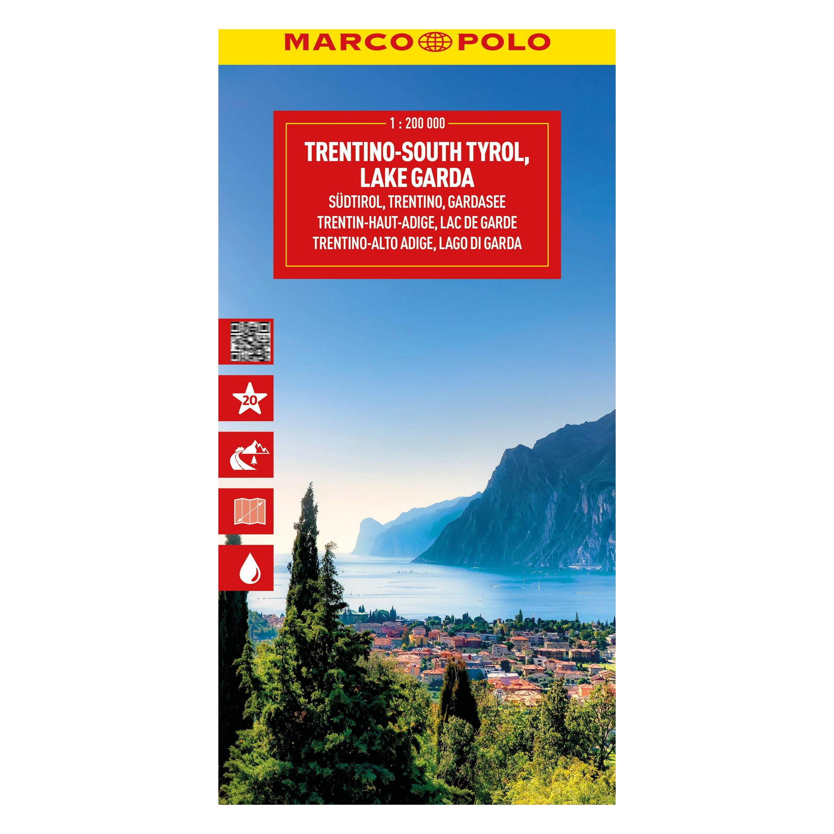 Marco Polo Reisekarte Italien 03 Südtirol, Trentino, Gardasee 1:200.000 (56561345)