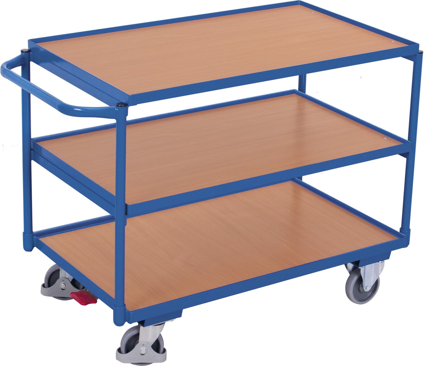 Variofit Tischwagen mit 3 Ladeflächen Stahlrohr geschweißt (sw-800.661)