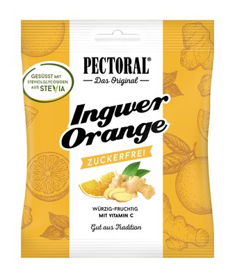 WEPA Apothekenbedarf GmbH & Co KG PECTORAL Ingwer Orange Bonbons zuckerfrei 60 g 08454841