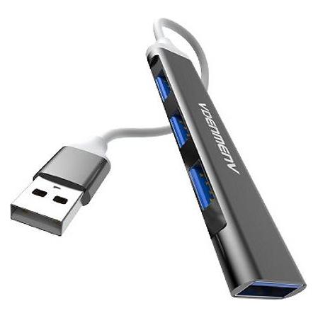 Vega 4xusb Usb-Hub Denmen Schwarz Aluminium Du17 (4 Ports) (49021973)