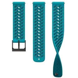 Suunto - 22 ATH8 Silicone Strap - S M (22 mm, Silicone), Uhrenarmband, Blau